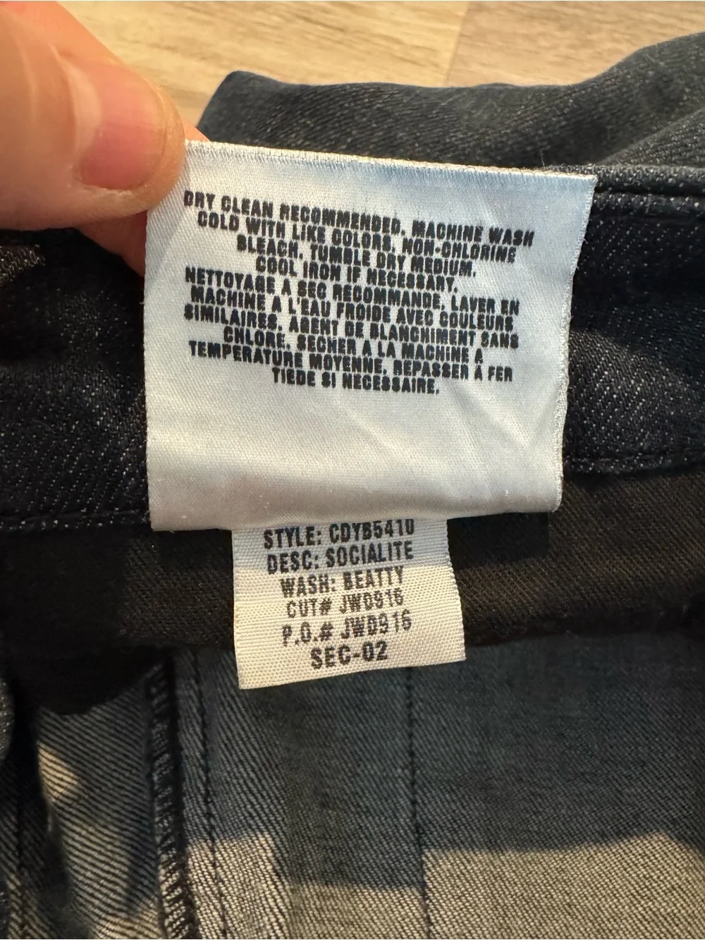 Joe's Jeans in a dark wash - Socialite style.